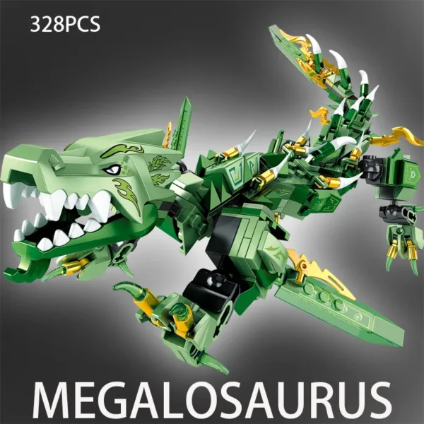 Blue Dragon Mecha Building Blocks Set - Image 4