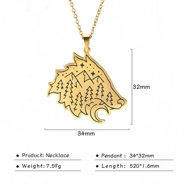 Stainless Steel Animal Pendant Necklace - Image 12