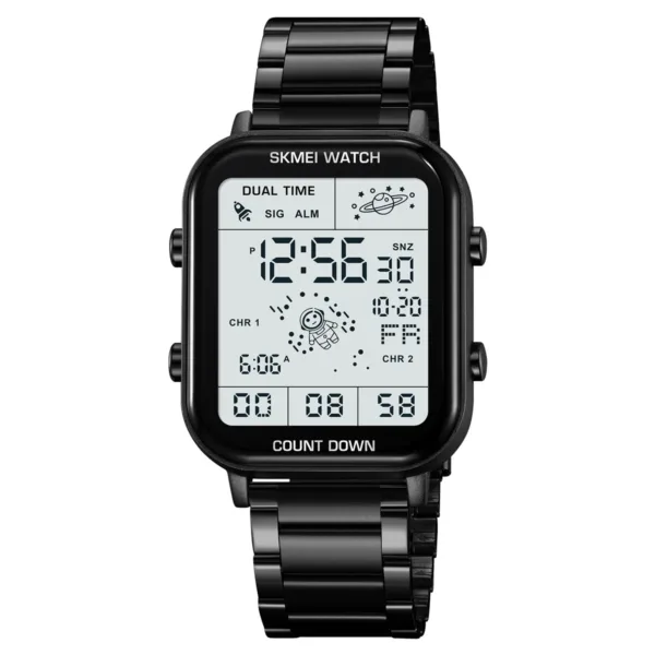 Stainless Steel Digital Sports Watch for All - Image 8