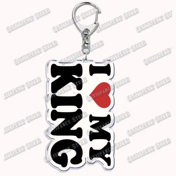 Silver Keychain with Heartfelt Letter Design - Image 55