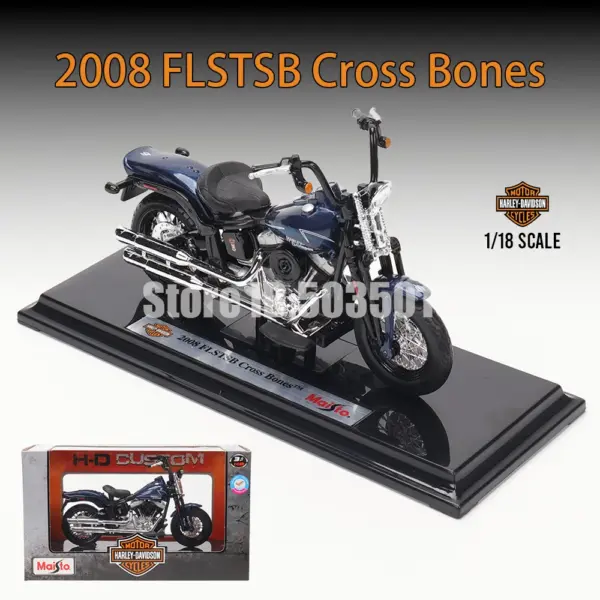 Maisto 1:18 Harley-Davidson Motorcycle Model - Image 8