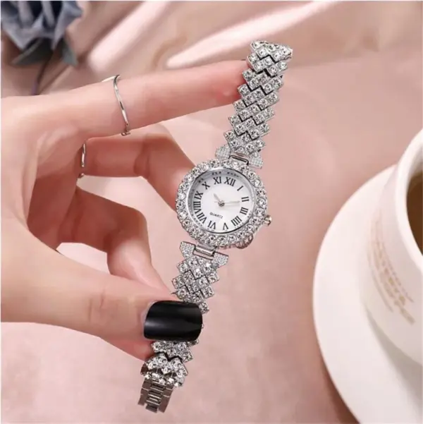 2PCS Women's Quartz Watch and Bracelet Set - Image 6