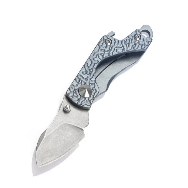 Titanium Alloy Folding Knife S35VN Steel EDC Tool - Image 18