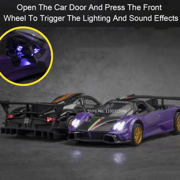 1:31 Pagani Zonda Diecast Model Car Toy - Image 4