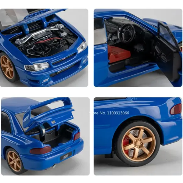 1:32 Scale Subaru Impreza Diecast Model Car - Image 3