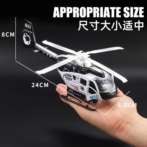 Diecast Rescue Helicopter Model 1:32 Scale - Image 6