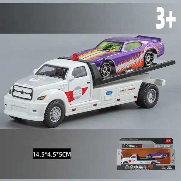 1:64 Alloy Double-Layer Container Truck Model - Image 22