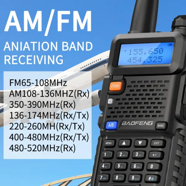 Baofeng M-5R Portable Walkie Talkie Radio - Image 3