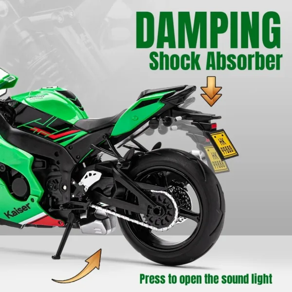 1:12 Kawasaki Ninja ZX-10R Diecast Model - Image 5