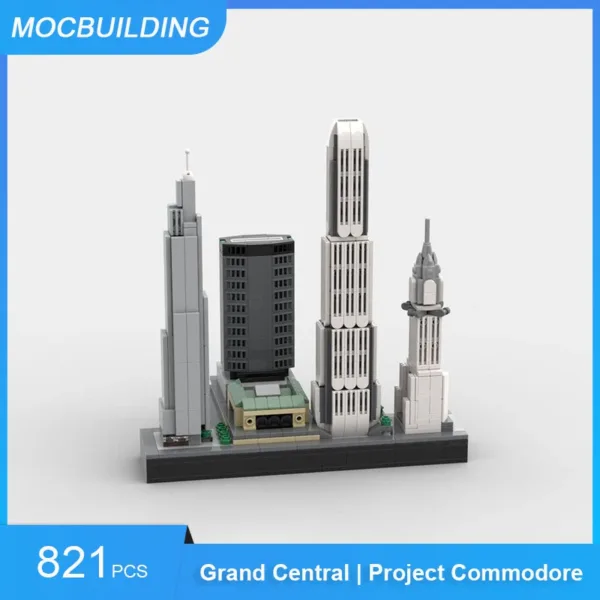 MOC Building Blocks NYC Skyline 549PCS Set - Image 12