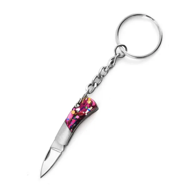 Mini Folding Knife Keychain with Sharp Blade - Image 23