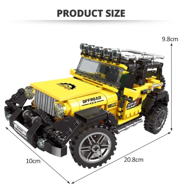 Off-Road Adventure Vehicle Building Blocks Set - Image 7