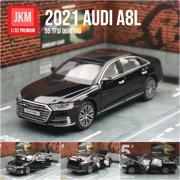 1/32 Audi A8 55 TFSI Diecast Toy Car Model