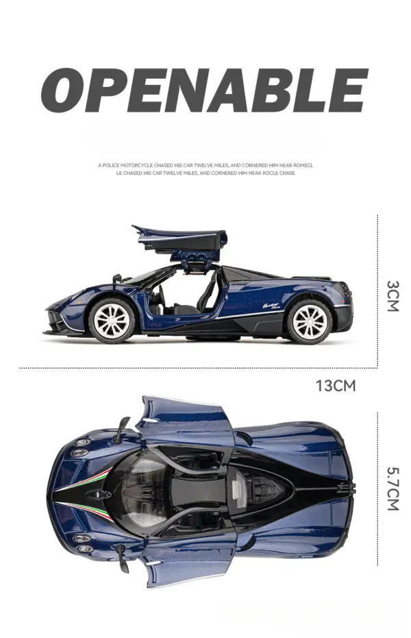 Pagani Dragon Diecast Car Model 1:36 Scale - Image 5