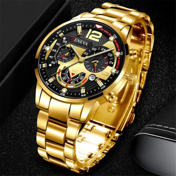 Men's Stainless Steel Quartz Wristwatch Fashion - Image 3