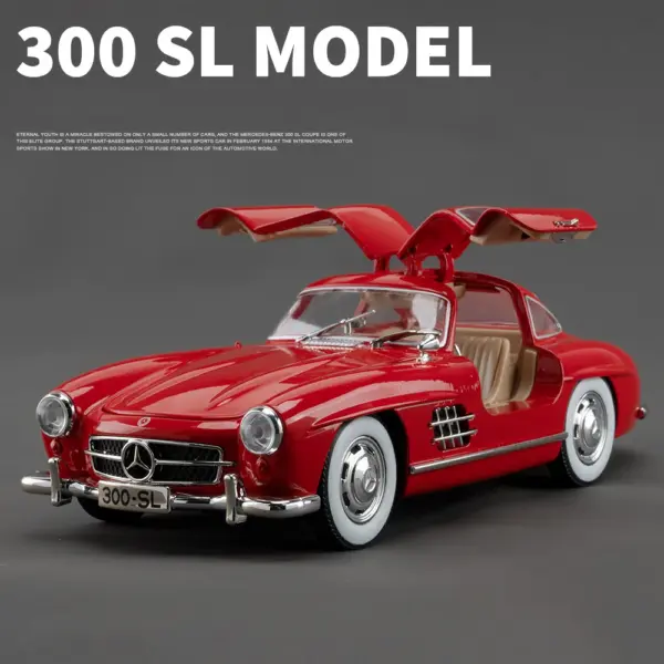 1:24 Mercedes-Benz 300SL Diecast Model Car - Image 14