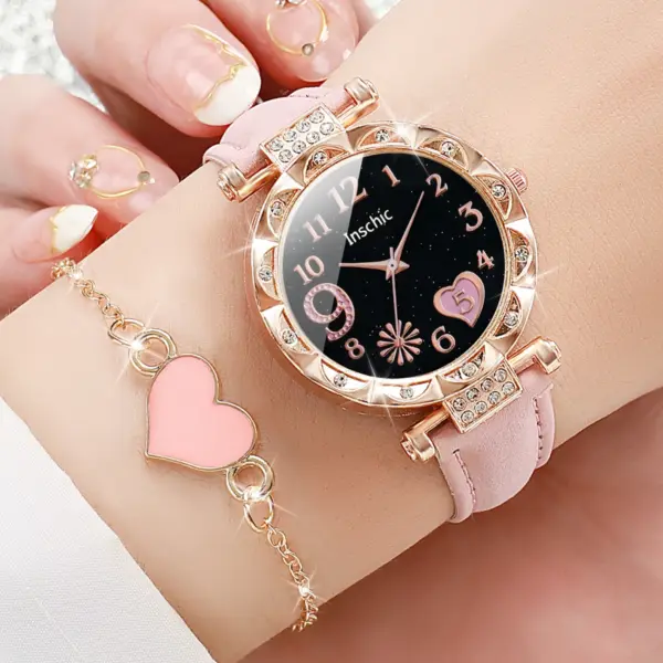 4PCS Women's Watches and Bracelet Set - Image 3