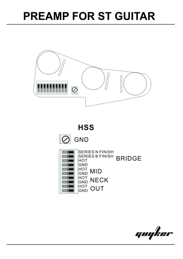 A250K Potentiometer Circuit Board for Guitars - Image 5