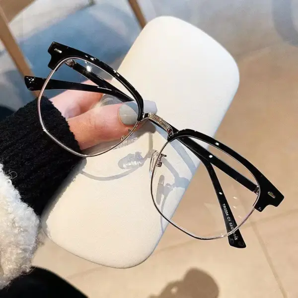 Unisex Square Anti Blue Light Glasses - Image 9