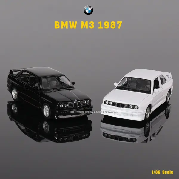 1:36 Diecast Chevrolet Camaro & BMW M3 Model - Image 6