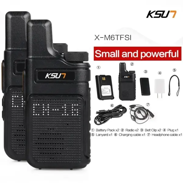 KSUT M6 Walkie Talkie Portable Two-Way Radio Set - Image 6