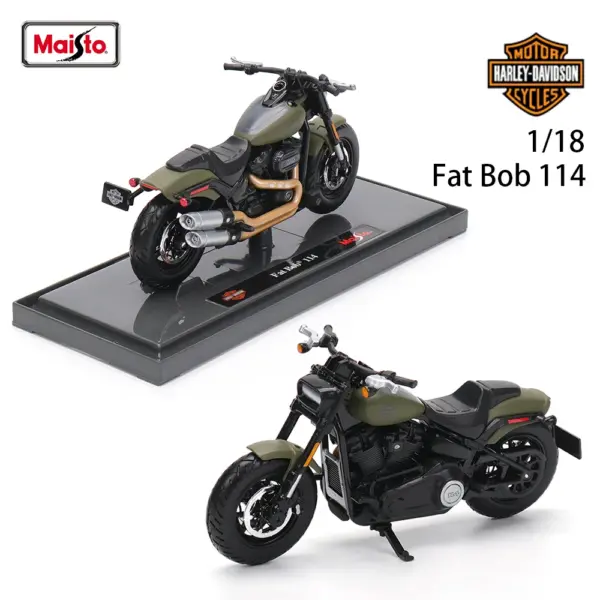 Maisto 1:18 Harley-Davidson Motorcycle Model - Image 6