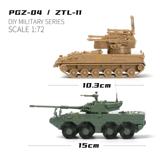 1/72 Scale PGZ04 Antiaircraft Gun Model Kit - Image 3