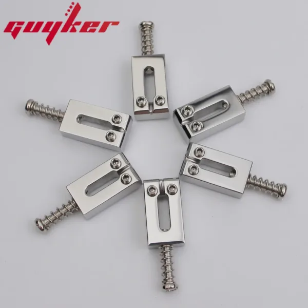 Stainless Steel Guitar Tremolo Bridge Saddles Set - Image 3