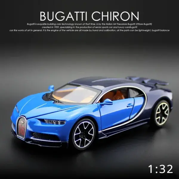 1:32 Bugatti Chiron Metal Diecast Car Model