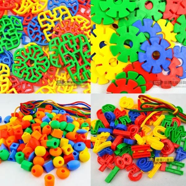 Educational Plastic Mosaic Building Blocks Set