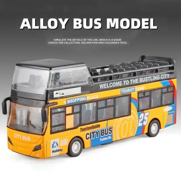 1/32 Alloy Double Decker Bus Toy Model