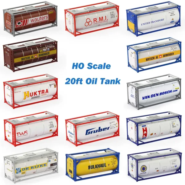 HO Scale 1:87 20ft Tank Container Model - Image 2