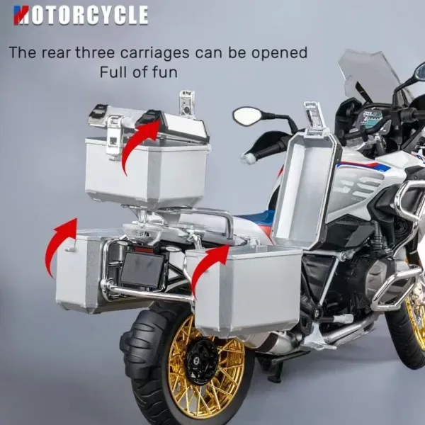 1:9 BMW R1250GS Alloy Diecast Model Motorcycle - Image 5