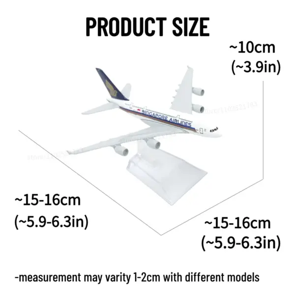 1:400 Scale Diecast Airbus A320 Model Aircraft - Image 5