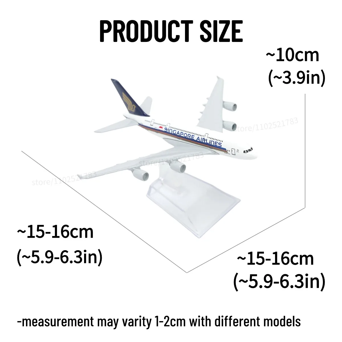 1:400 Diecast Concorde Aircraft Model Toy 5 1:400 Diecast Concorde Aircraft Model Toy - Image 5