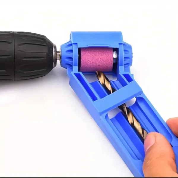 Portable Drill Bit Sharpener with Grinding Wheel