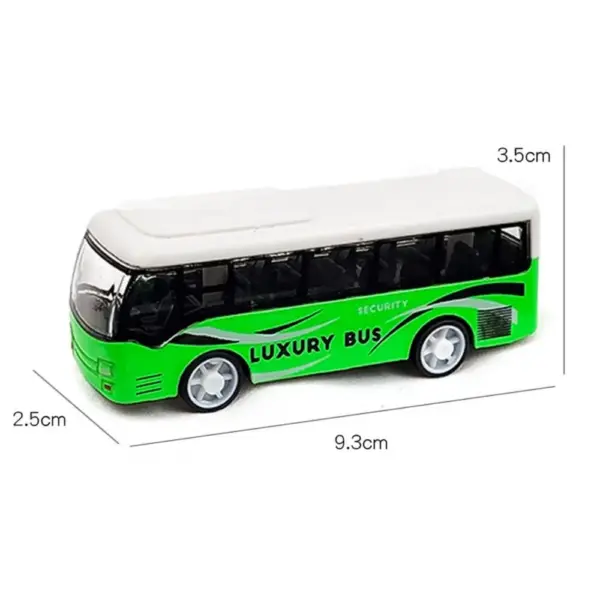 Alloy Pull Back Bus Model Toy for Kids - Image 6