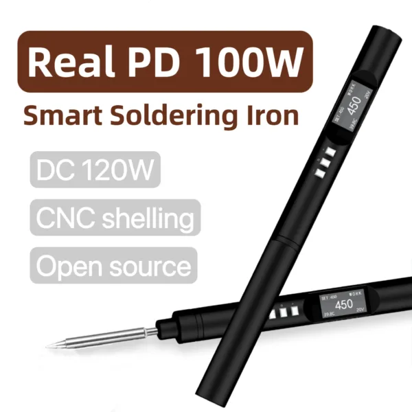 100W Smart Soldering Iron PTS200 with OLED Screen