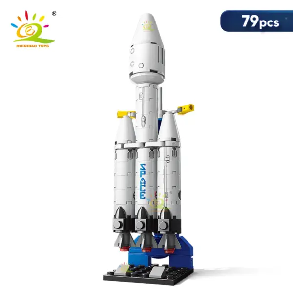 HUIQIBAO Mini Space Rocket Model Building Set - Image 12