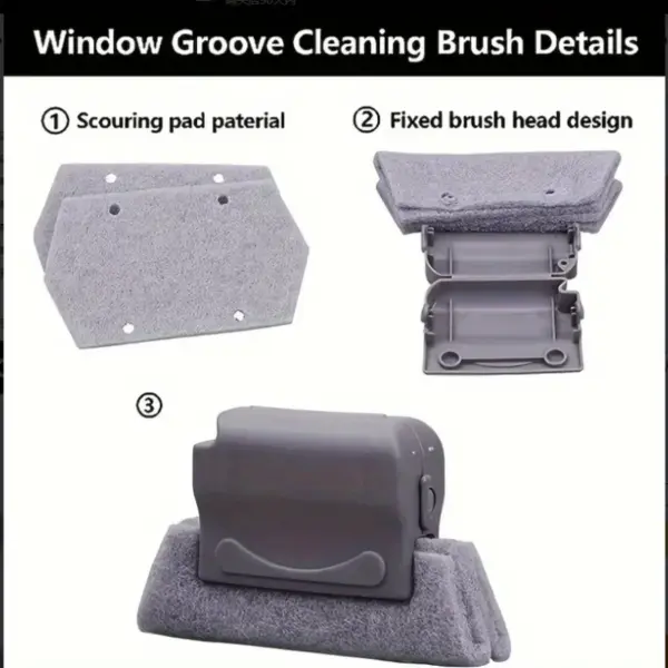 Window Groove Cleaning Brush for Effective Scrubbing