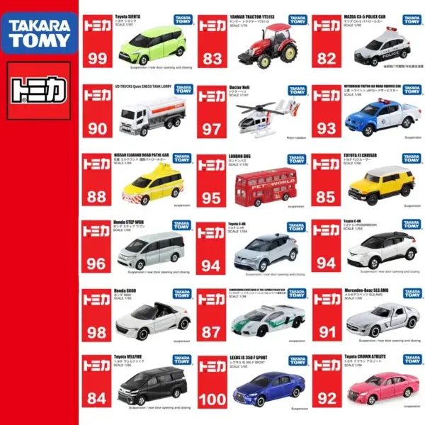 Takara Tomy Tomica 1:64 Diecast Cars Collection