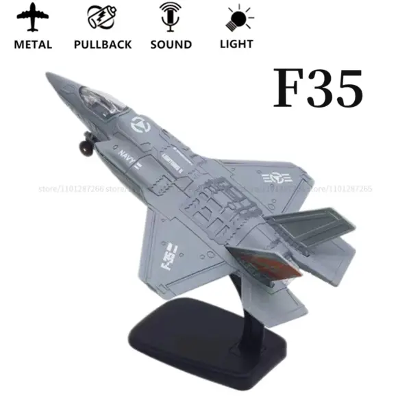 Pullback Jet Fighter Model with Lights and Sound - Image 29