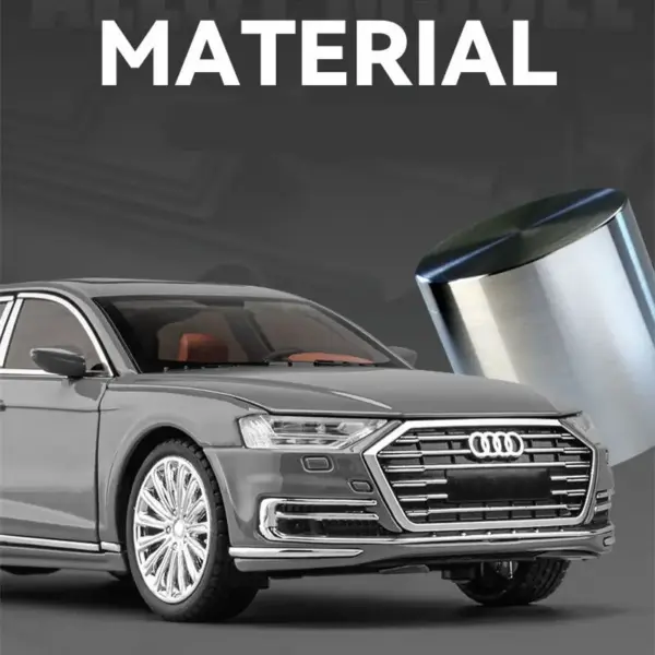 1:24 Audi A8 Alloy Diecast Model Car - Image 2