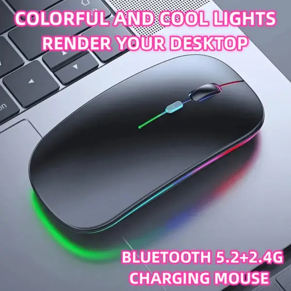 RGB Wireless Gaming Mouse Rechargeable Ergonomic