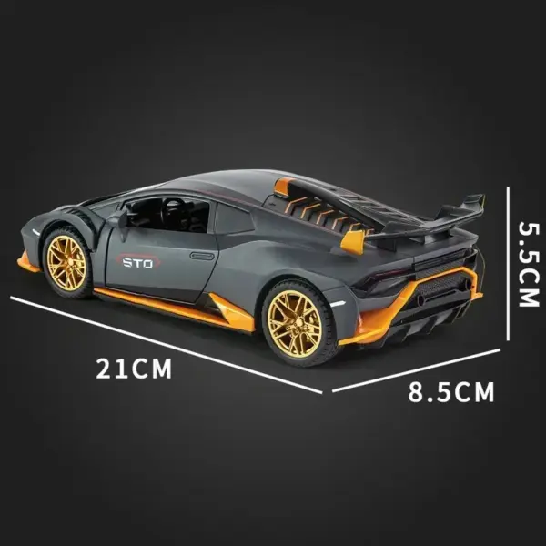 1:24 Lamborghini Huracan STO Diecast Model Car - Image 5