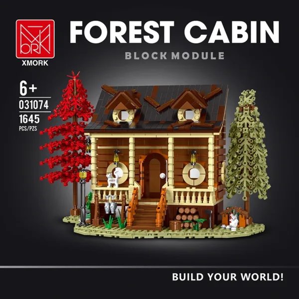 1645pcs Modular Forest Cabin Building Blocks - Image 2