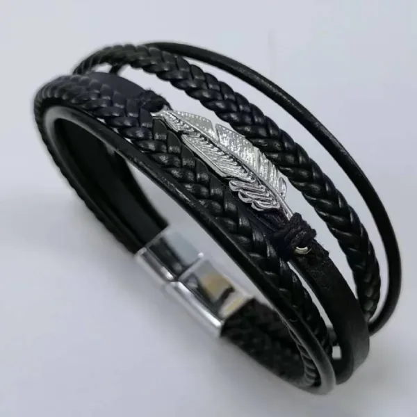 Punk Vintage Geometric Cuff Bracelet Unisex - Image 11