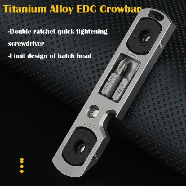 Titanium Alloy Crowbar EDC Multifunction Tool