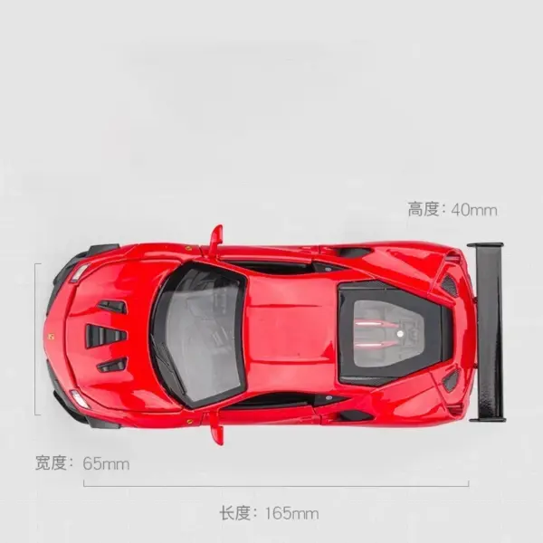 1:32 Scale Ferrari 488 Alloy Diecast Model - Image 3