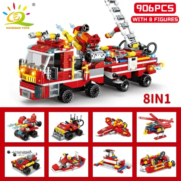 Fire Truck Building Blocks Set 806PCS - Image 4